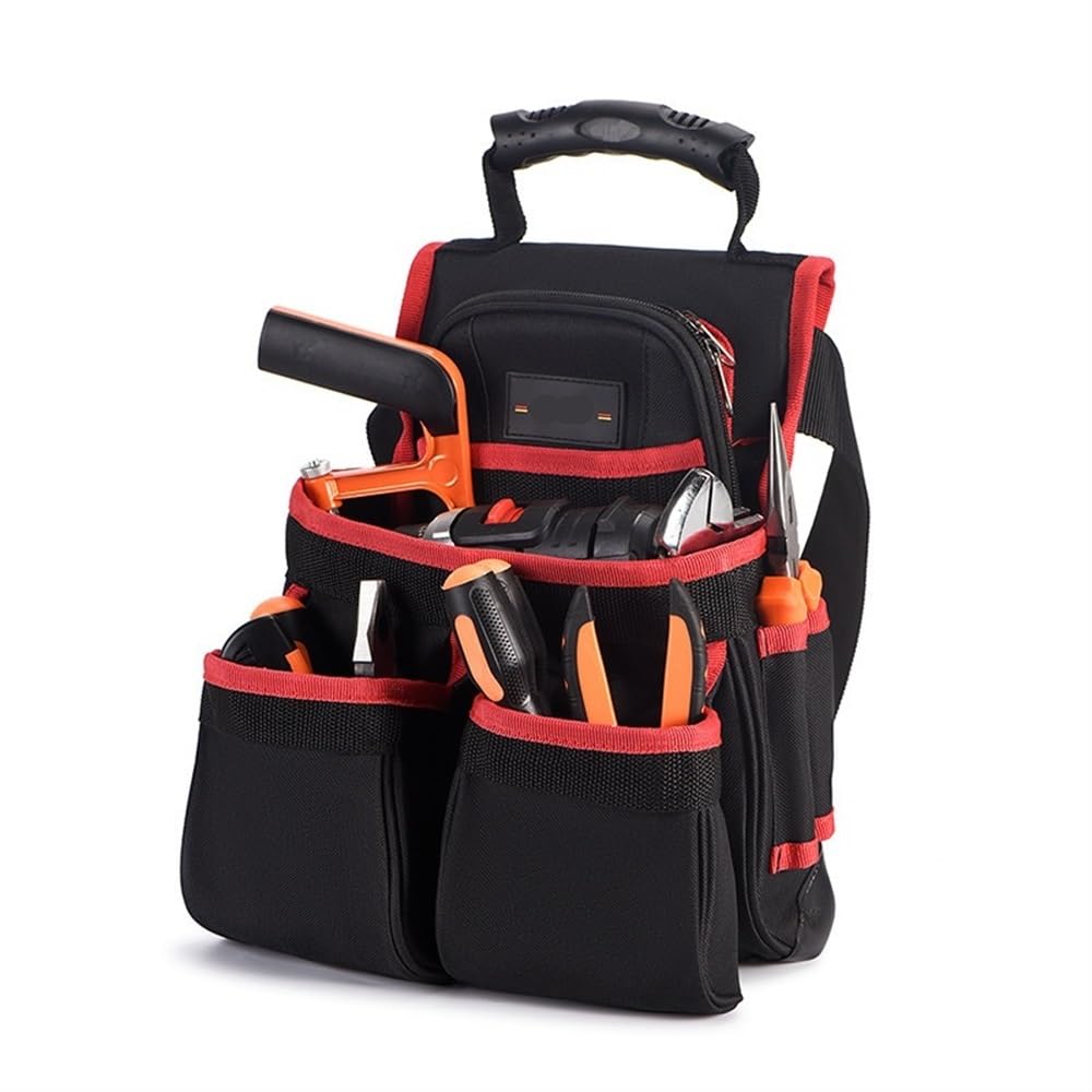 Wielofunkcyjna torba na pasek narzędziowy tkanina oxford odzież elektryk zestaw narzędzi do konserwacji drewna torba do przechowywania mały sprzęt (*2)
