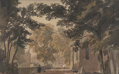 Lienzo para salón de una calle en Harborne por David Cox decorativo 60x90cm