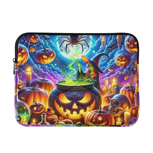 Funda para portátil Halloween Pumpkin Moon Sky 14.5 pulg