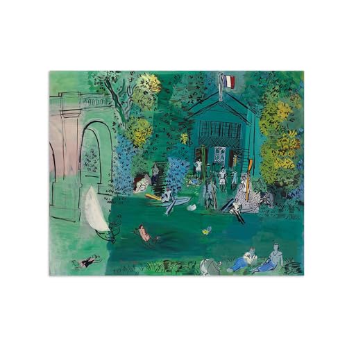 Toile Raoul Dufy La Marne 100x80cm pour habiller un grand mur vide sans cadre
