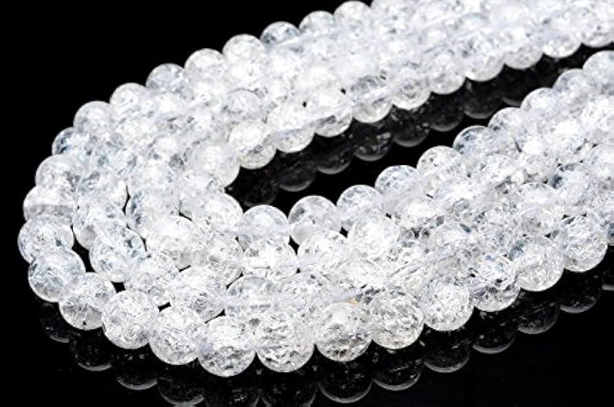 クラック水晶　パワーストーン　12mm Amazon.co.jp: 【 福縁閣 】クラック水晶 12mm 1連（約38cm