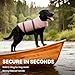 VIVAGLORY Rip Stop Schwimmweste Hund, Hundeschwimmweste, Schwimmhilfe & Auftrieb, Rettungsweste Hund für Bootfahren, XXS, Kirschblütenrosa