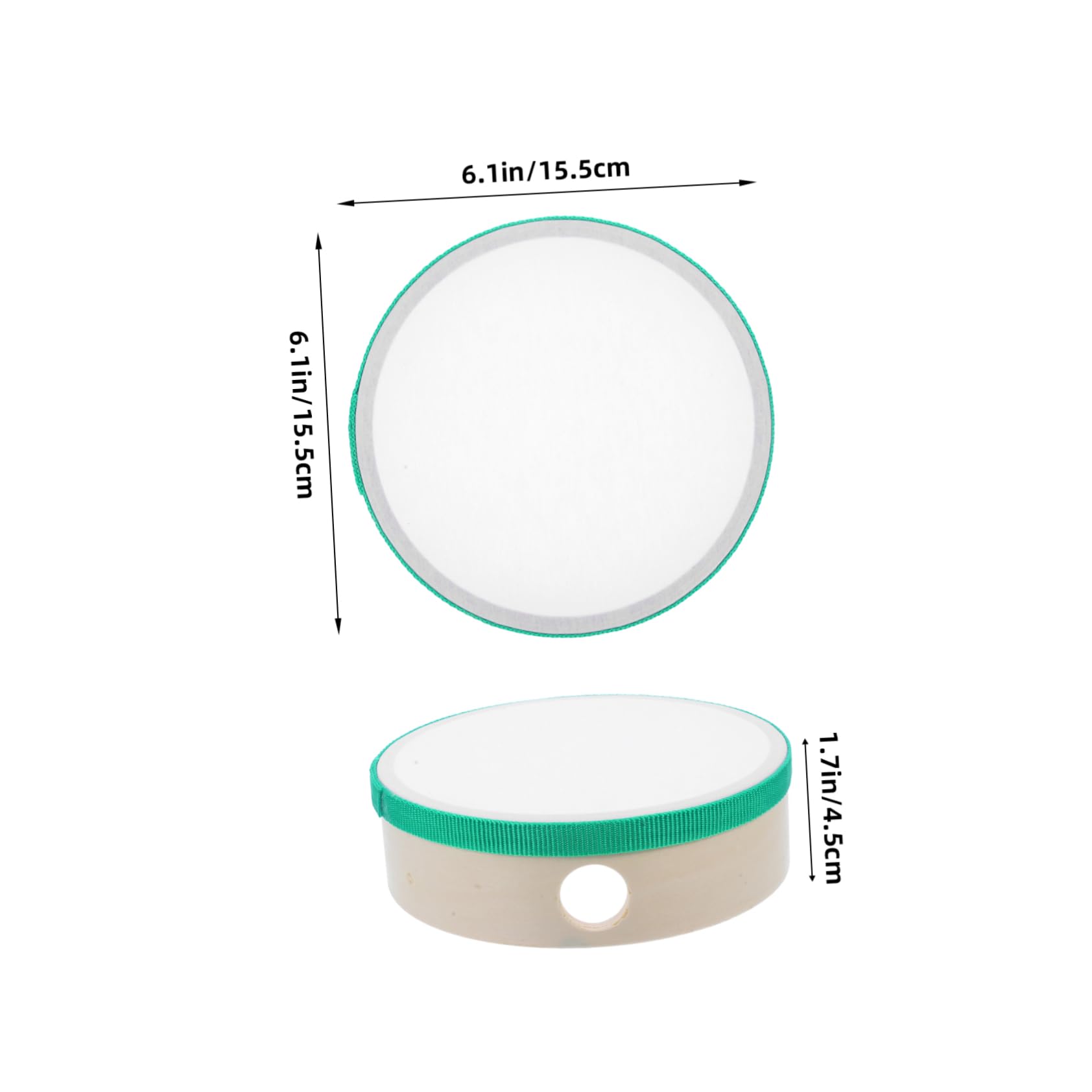 LIOOBO Wooden Hand Drum for Ergonomic Percussion Instrument Plaything for Early Music Education Enhances Coordination and Concentration for Home School Use