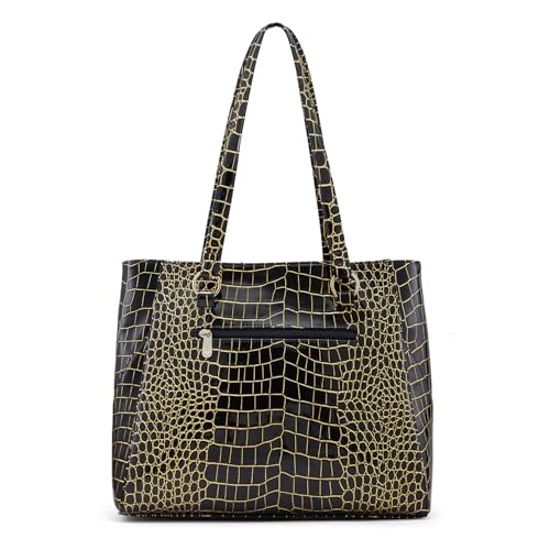 Image of Caprese Miranda Tote Bag, Large | Stylish Handbag for Women | Spacious, Versatile Office & Daily Essentials Tote | Zip Closure