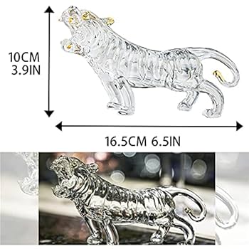Amazon.co.jp: 手作り吹きガラスクリスタルタイガー タイガー