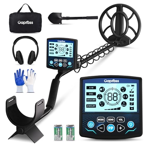Professional Metal Detector for Adults, High Accuracy Gold Detector kit with 10