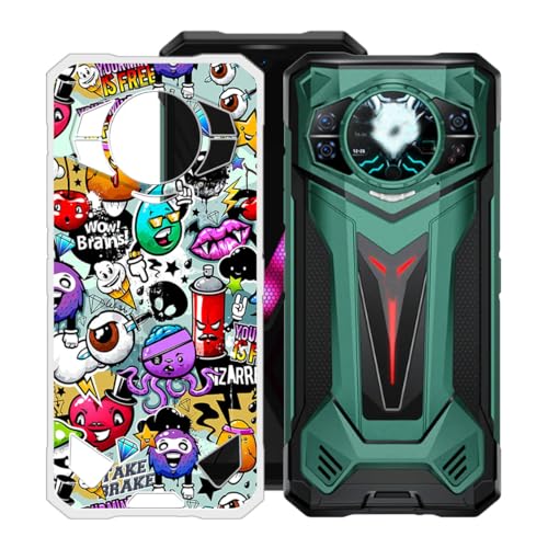 KJYFOANI for Doogee S200 Ultra Case (6.72") Transparent Soft Silicone TPU Protection, Shockproof Anti-Fall Shell Ultra-Thin Bumper Back Cover for - XS40