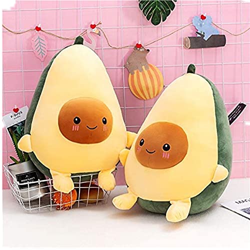 Eamve 15.7" Avocado Stuffed Animal Pillow,Soft Avocado Plush Toy Stuffed Pillow,Kawaii Avocado Shaped Stuff Cuddle Toy For Kids Gift,Avocado Doll Hugging Pillow Cushion Sofa Decoration (Soft) #TOP4