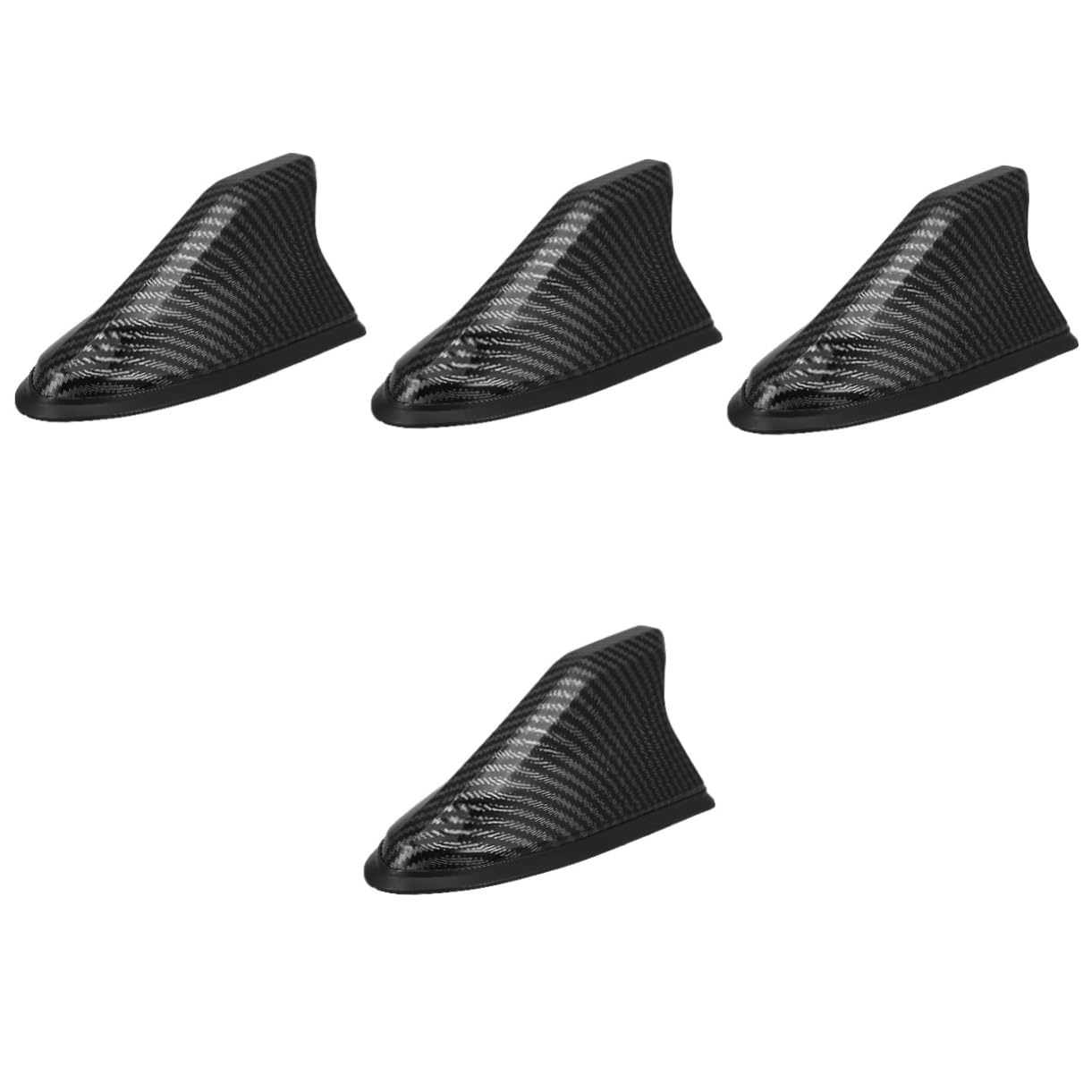 GLEAVI 4piezas Decoración De Antena De Techo De Coche Diseño De Carbono Instalación Sencilla Accesorio para Mejorar Estética Automotriz
