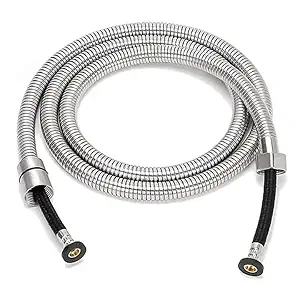 UMAVANSHI Health Faucet Pipe Hose Hand Shower Tube Pipe Only For Bathroom Available In Different Quality And Size (1.5 Meter, Stainless Steel EPDM Inside For High Pressure) (Weight 180G)
