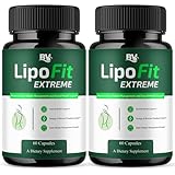 BLUE VIBE Lipofit Extreme Capsules, Lipo Fit Advanced Strength Overall Health & Wellness Support Supplement, Lipofit Extreme Official Premium All Natural Health Support (2 Pack - 120 Capsules)