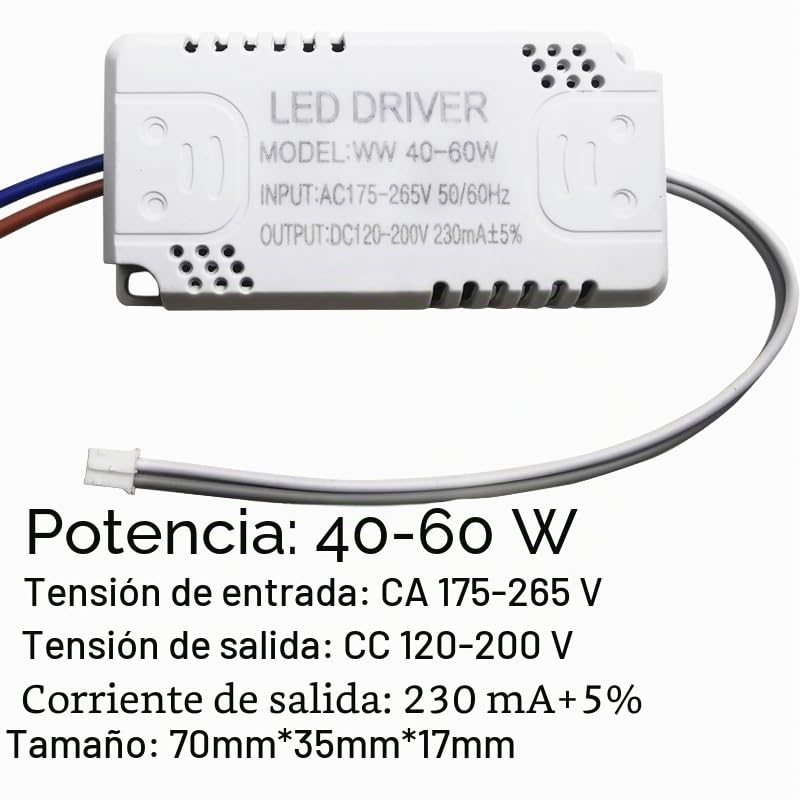 LED Driver 230mA 8-24w 24-40w 40-60w 60-80w 80-120w 100-150w LED Constant Current Driver Power Unit Supply LED Transformer(24-40W)