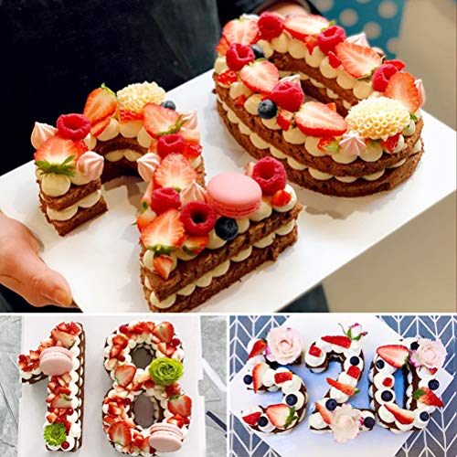 Large Number 3 Cake Baking Pan, Silicone 3D Cake Mold for Birthday and Wedding Anniversary, Perfect Gift for Baking Lovers, 10.2 x 8.3 x 2.4 Inch (3)