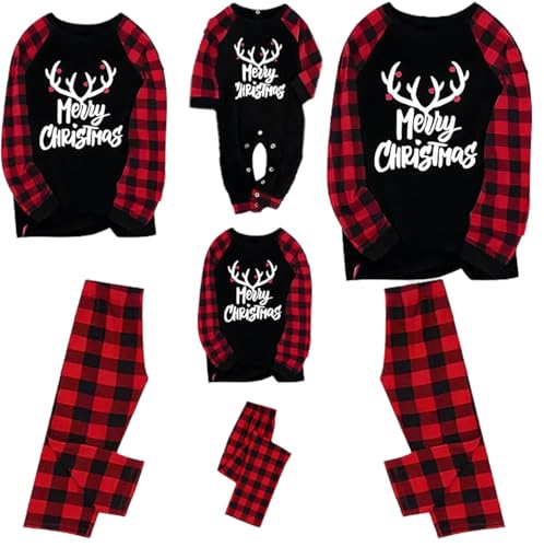 lohill Family Christmas Pyjamas Set, Christmas Pajamas for Family, Christmas PJs Set, Xmas Sleepwear Nightwear for Women Men Kids Baby