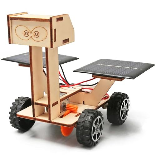 MMIAOO 月面探査車 おもちゃ DIY 月面車 太陽光発電 実験 模型 木製おもちゃ 物理学 知育玩具 学生 科学 小学生 中学生 理科 自由研究 実験 実験キット 知育玩具 創造性と想像力を育む玩具親子活動 子供へプレゼント適用