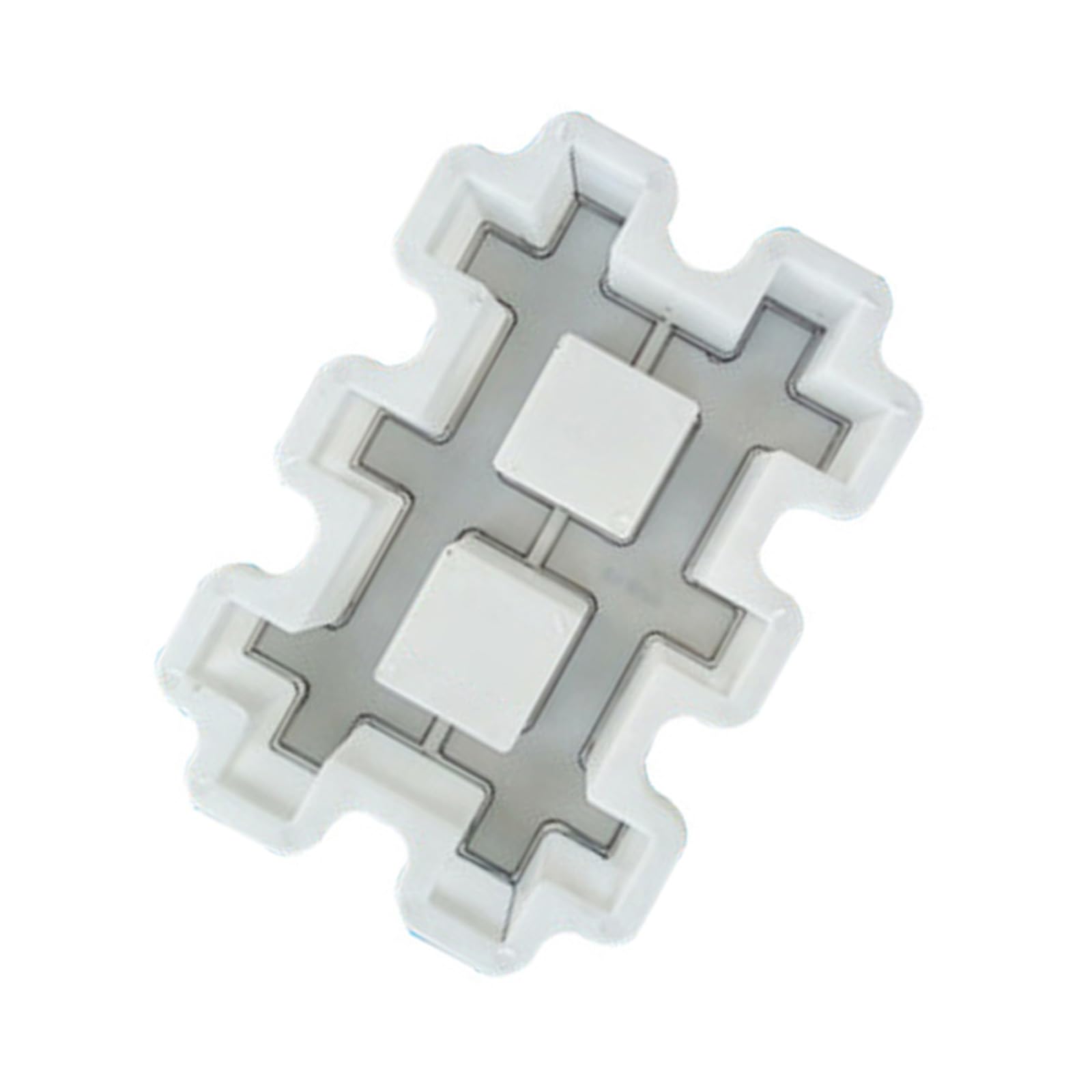 Moule réutilisable à double grille pour pavés de gazon et allées sans outil