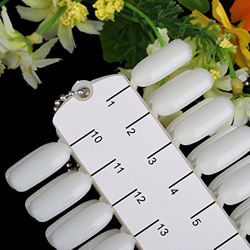 Andoer Camada dupla de cartão de cores para unhas Maquiagem Nail Art Prática de treinamento Gráfico