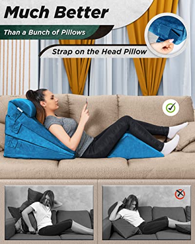 Lunix 5pc Adjustable Memory Foam Pillow Set - Cooling & Washable - Image 6