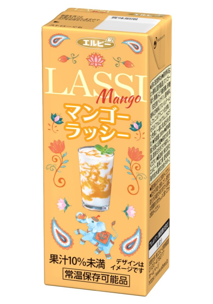 Amazon.co.jp: エルビー WorldTripマンゴーラッシー 200ml×24本 : 食品