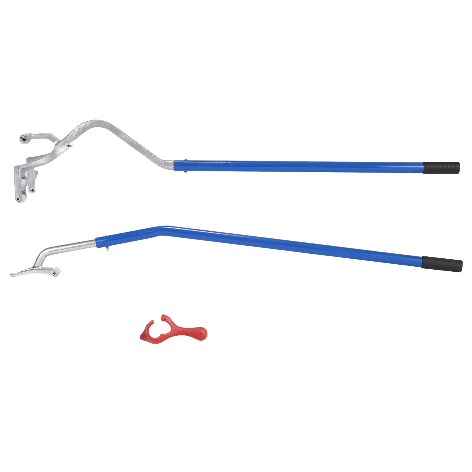 VEVOR Heavy Duty Tyre Lever, 571-622 mm, Steel Tyre Removal Bar Assembly Manual Disassembly, 3 Tyre Change Tools, Heel Lift and Heel for Tubeless Trucks, Blue