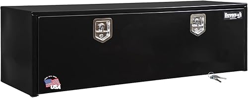 Miniatura 16 de Buyers Products 1702303 Caja de Herramientas de Acero Negro para Debajo de la Carrocería de Camión – 18 x 18 x 30 Pulgadas Caja de Trabajo de