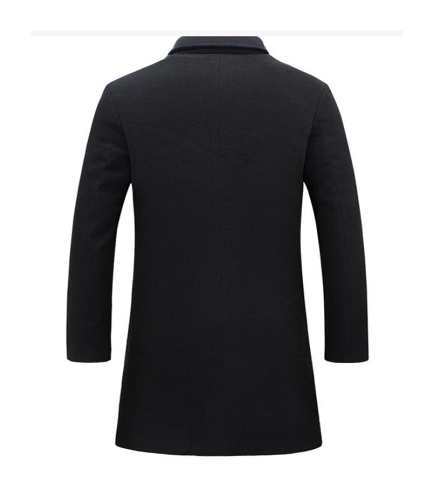 SIYAN Mantel Herren A Wollmantel Elegant Wintermantel Trenchcoat Herrenmantel Winterjacke Freizeit Übergangsmantel Slim Fit Herren-Mäntel Mit Taschen, M - 4XL(Navy Blue,L)