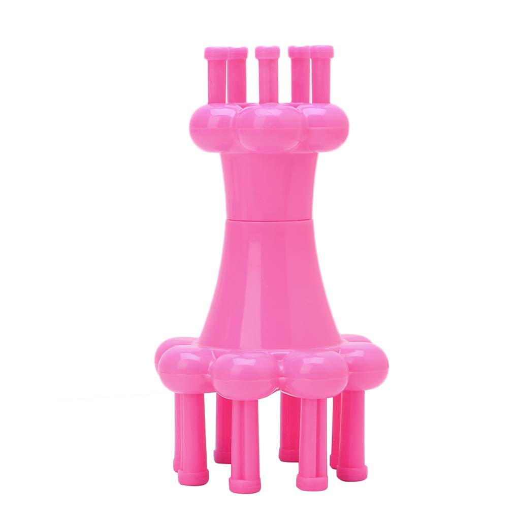 goodluxx Topping Knitter Knitting Spool Loom Needle Hook Scarves Straps Making Craft Tool Plastic Yarn Wool Knitter Red