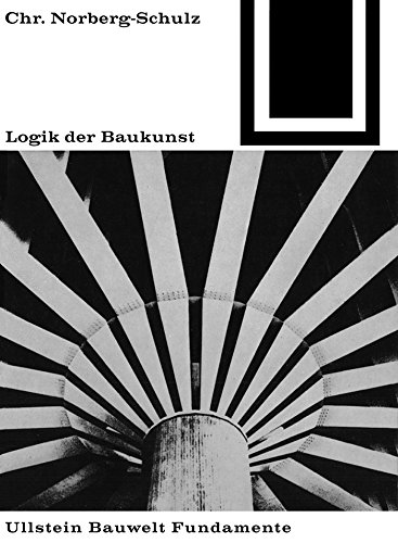 Logik der Baukunst Bauwelt Fundamente 15 livre architecture allemand