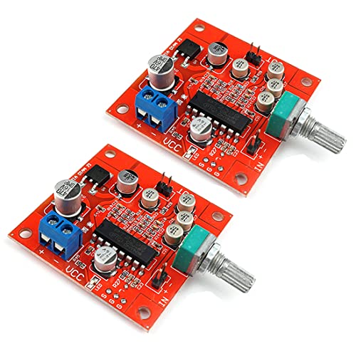 Hailege 2pcs PT2399 Placa de Amplificador de reverberación de reverberación de micrófono PT2399 AMP Board