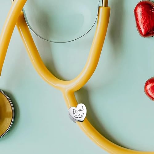 Miniatura 3 de Etiqueta de nombre personalizada para estetoscopio, accesorios de identificación para enfermera, médico, veterinario