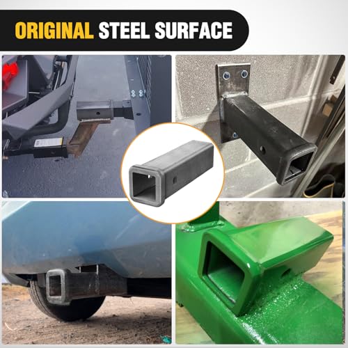 Image of Nilight Hitch Adapter 2 inch x 9 inch Combo Bar Trailer Receiver Tube Weld-on Raw Steel Hitch Bar
