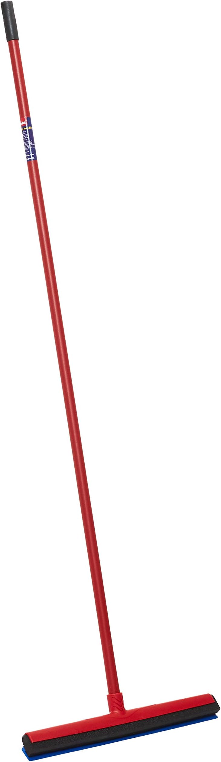 Wipe & Dry Floor Wiper 42 Cm With A Stick, Triple Lip, Rubber Lip, 42 x 4 x 141 CM - Red & Blue