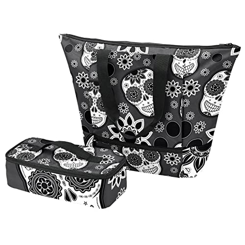 Sac fourre-tout et boîte à déjeuner isotherme à motif pour le pique-nique
