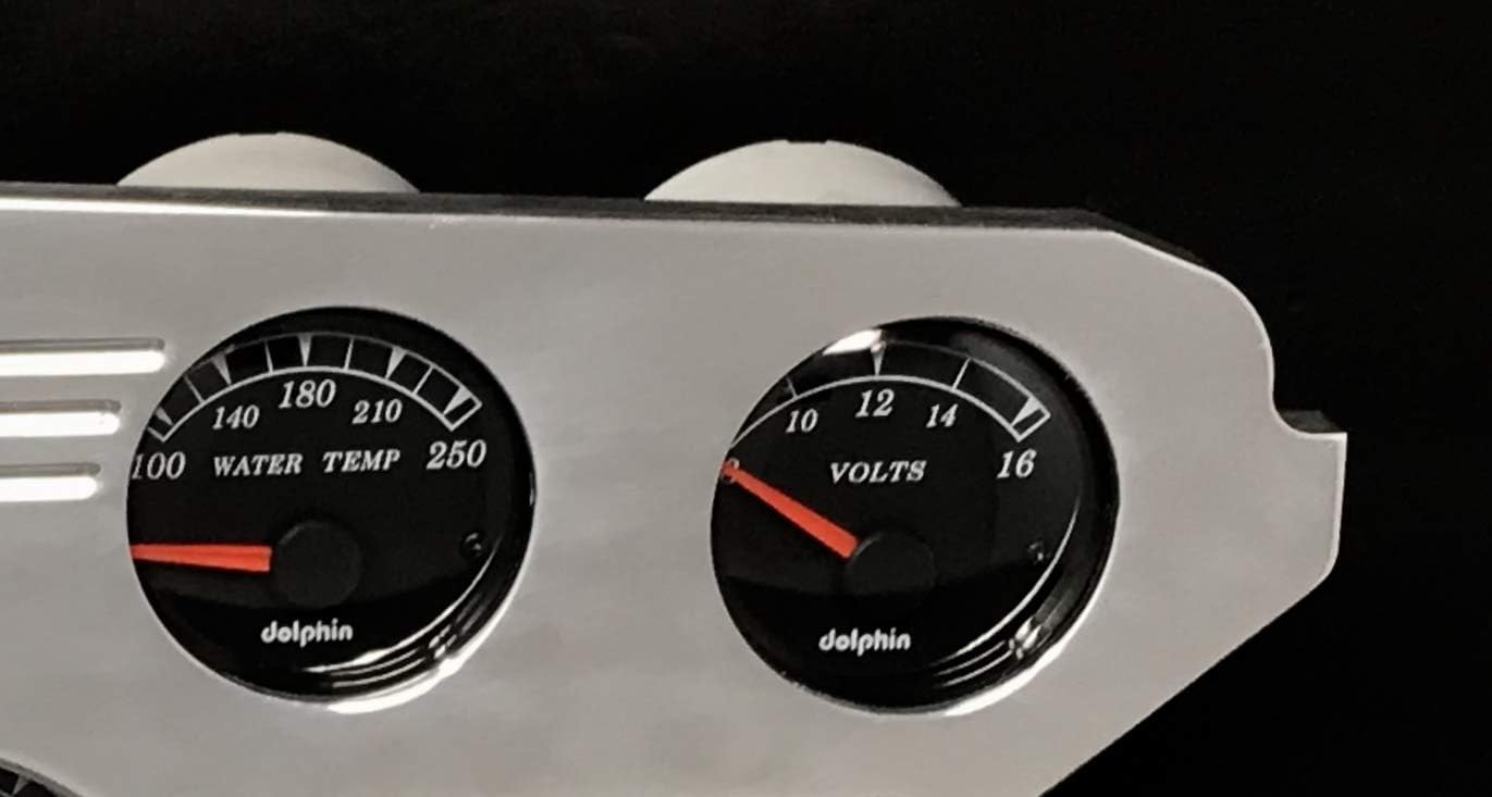 Dolphin Gauges 1955 1956 1957 1958 1959 Chevy Truck 5 GPS Gauge Dash Cluster Panel Set Black