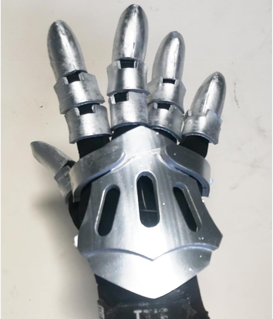 MYAYD Handmade Grey Gloves Cosplay Halloween Costume Accessories Props for Violet Evergarden Cosplay for Men Women