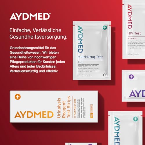 2 x AYDMED Tests auf okkultes Blut im Stuhl | FOB-Testkit für den Selbsttest zu Hause | Stuhlscreening auf gastrointestinale Blutungen | FIT-Test auf Darmkrebs | Ergebnisse in 5 Minuten