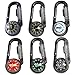 BEAHING Carabiner Compass and Thermometer, Hiking Compass Keychain Waterproof Mini Pocket Compass Clip On Compass for Camping Backpacking Hiking Outdoor Survival