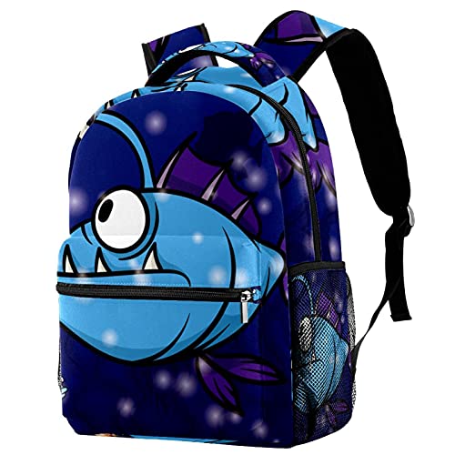 Sac à dos décontracté avec hameçon escargot pieuvre grand format multicolore