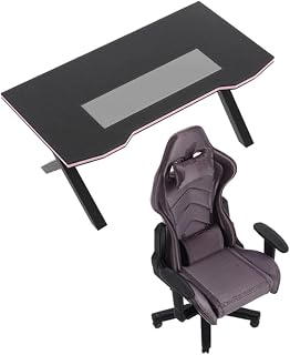 Ciieeo 1 Juego Escritorio y Silla de Decoración Realista y Accesorios para Manualidades Color Negro para