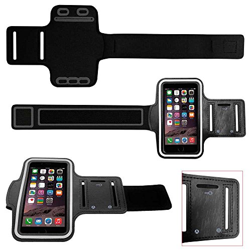 OcioDual Porta Movil Running, Brazalete Movil Running, Riñonera Deportiva, Brazalete Deporte, Funda Deportiva para Brazo con Compartimento para Llave, Funda Brazo 150mm x 80mm para Correr