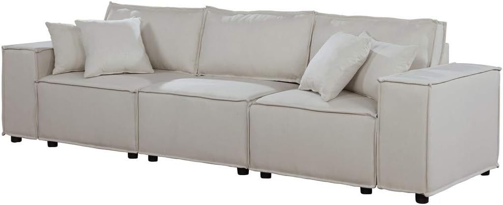 Annabel Beige Linen Sofa