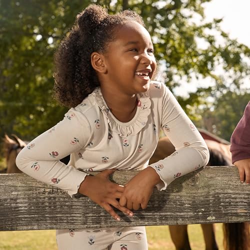 Image of Modern Moments by Gerber Baby Girls' Ruffle Collar Top and Flare Pant Set