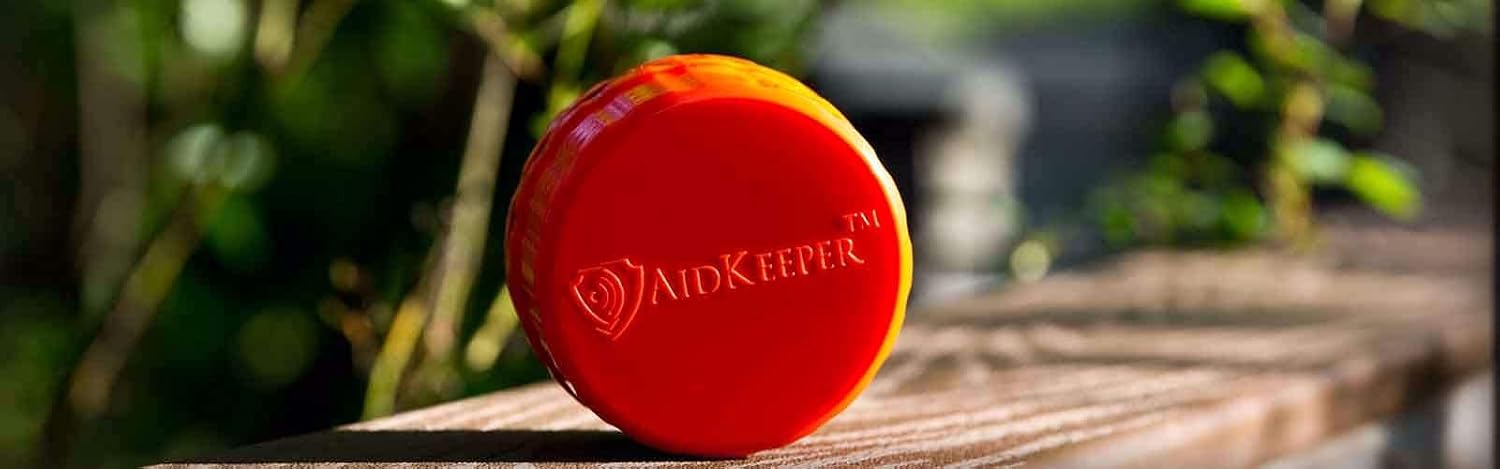 Hearing Device Protection Case - Crush & Water Resistant Hard Case for Storage of Hearing Aids, Batteries, and Other Devices (Orange)