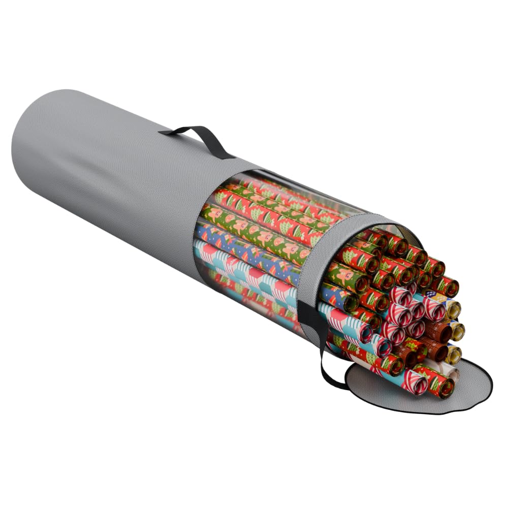ProPik Gift Wrapping Paper Storage Organizer Bag, Store Up To 25 Rolls