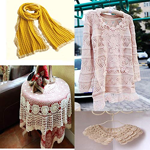 VONKY Knitting fios de algodão crochê fios de bordado roupa camisola tapeçaria Weave linha DIY Acess