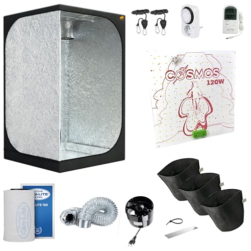 NICEGROW GrowBox60 Einsteiger Komplettset für 3 Pflanzen Grow mit LED, Abluft und Zubehör NICEGROW GrowBox60 Einsteiger Komplettset für 3 Pflanzen Grow mit LED, Abluft und Zubehör