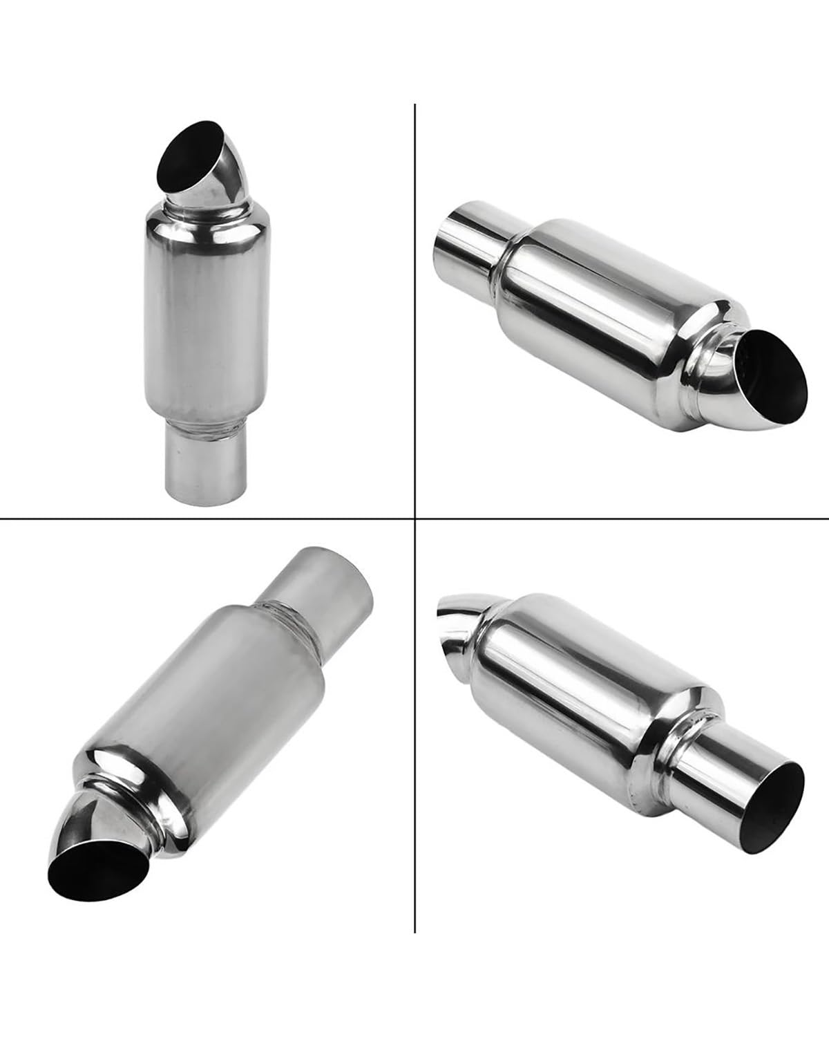 Silenziatore 03-7651 Tubo Di Scarico Auto In Acciaio Inox Imbottiture Tubo Regolatore Di Rumore Silenziatore Tubo 51mm Parti Di Scarico Marmitta Marmitta Sportiva
