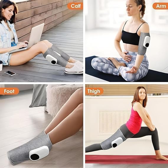 Image of Air Pressure Calf Massager with 3 Working Mode and Hot Compress Leg Massager 3 * 3 Air Circulation Squeeze Massage,Heating Mode,Relax Calf Muscles,Relieve Pain LED Display (Pack of 1)