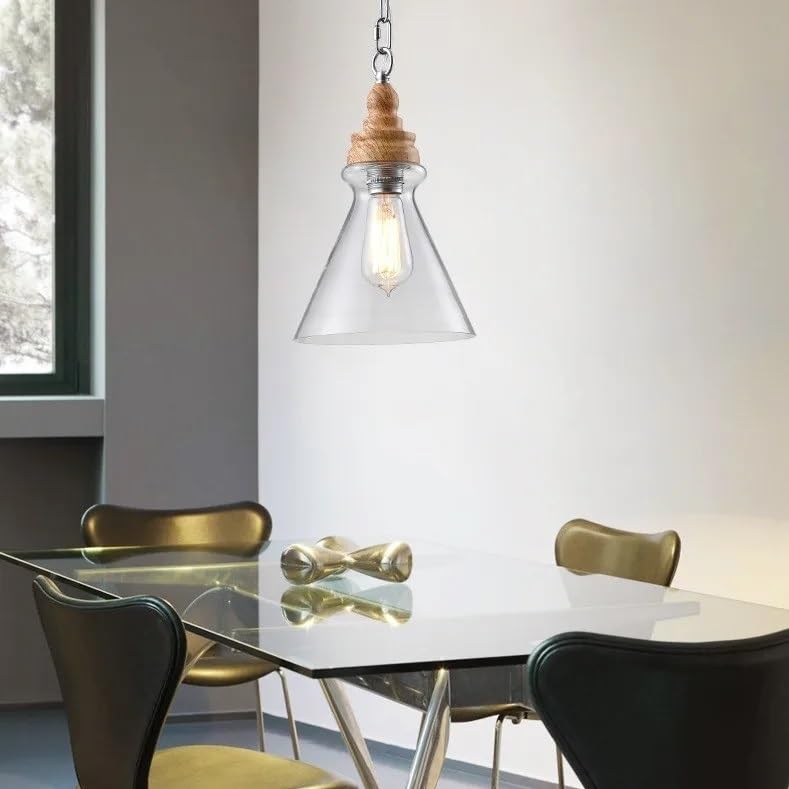 Suspension bois industrielle pour illuminer votre salle à manger loft