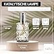 KAZIS® I Katalytische Lampe I Duftlampe I Glas I XXL I 400 ml Inhalt I graue Rauten